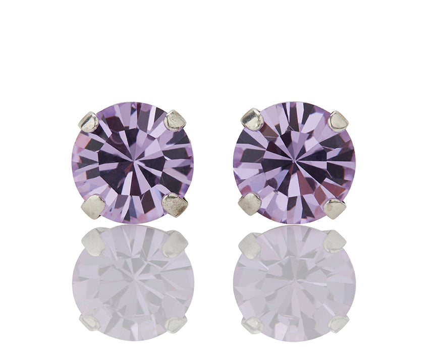 Violet Crystal Studs