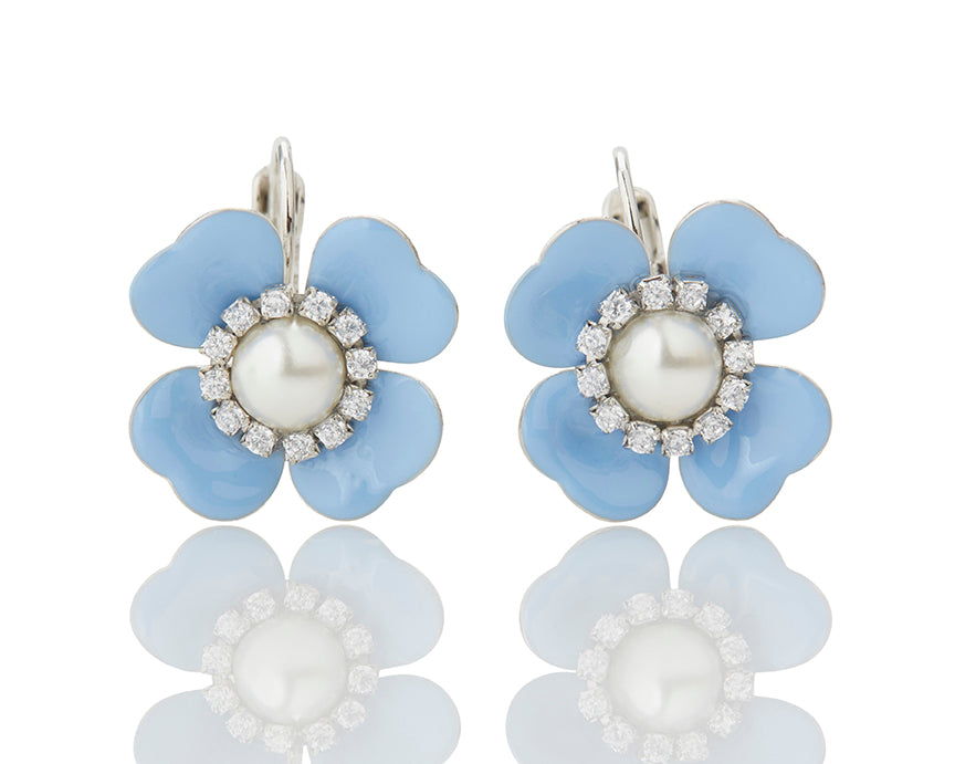 Savoy Blue Fiori Earrings