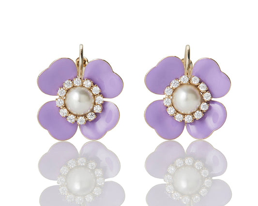 Violet Fiori Earrings