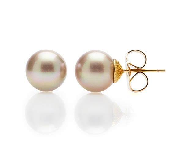 Light Gold Small Pearl Stud